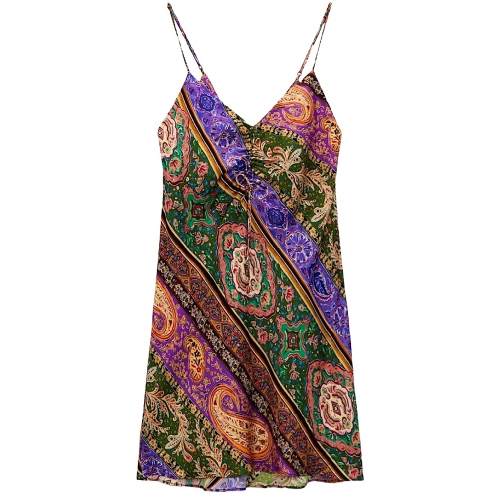 Zara Silk Effect Dress